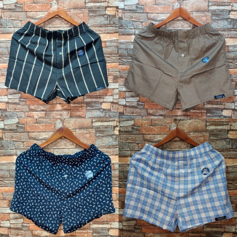 KODE M85N Gnath Celana Boxer Pria Wanita Dewasa Bahan Katun Premium Motif Printing