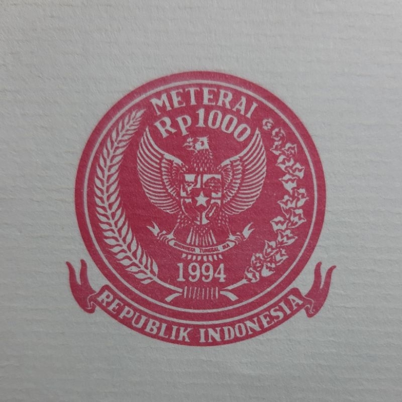 

KERTAS SEGEL TAHUN 1994 DOUBLE VOLIO KERTAS BERMATERAI TAHUN 1994 DOUBLE VOLIO