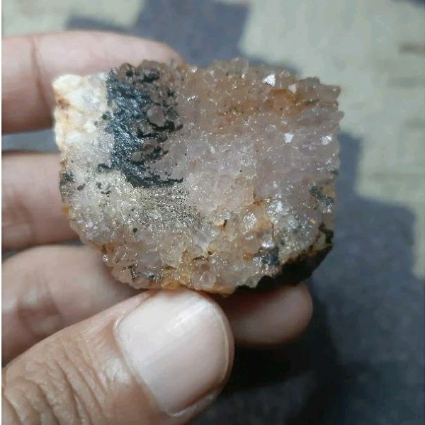 Bahan batu kristal ungu ori