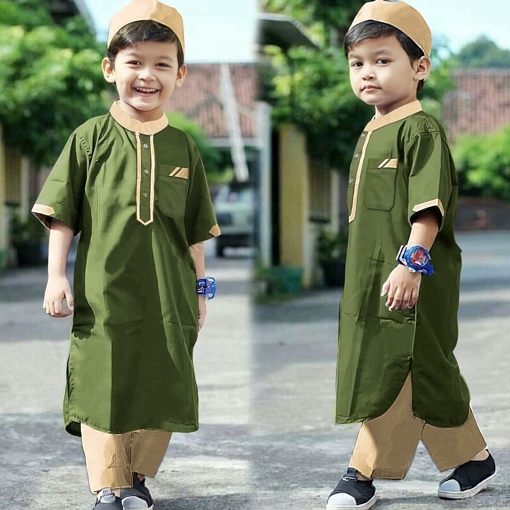 KODE N29H PAKAIAN MUSLIM ANAK SETELAN BAJU MUSLIM ANAK LAKI LAKI USIA 11 TAHUN TERBARU SETELAN BAJU 