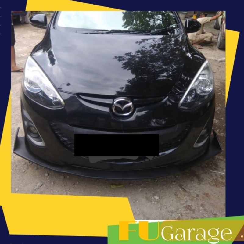 Winglet Front Lips Bumper Mazda 2