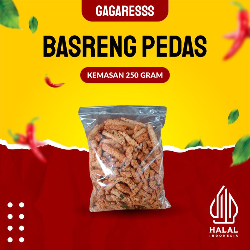 

basreng premium pedas daun jeruk 250gram