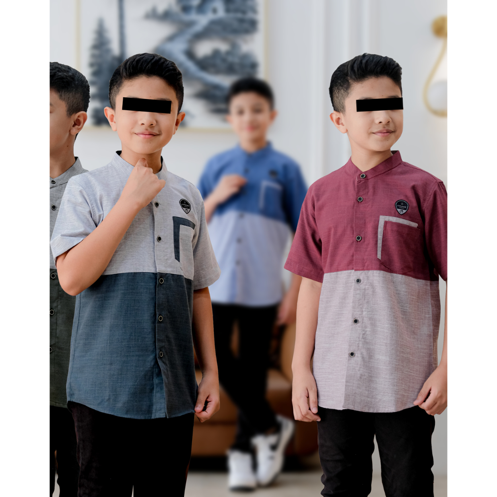 Baju Koko Anak Tanggung Lengan Pendek New Joseon By Ilnaaf