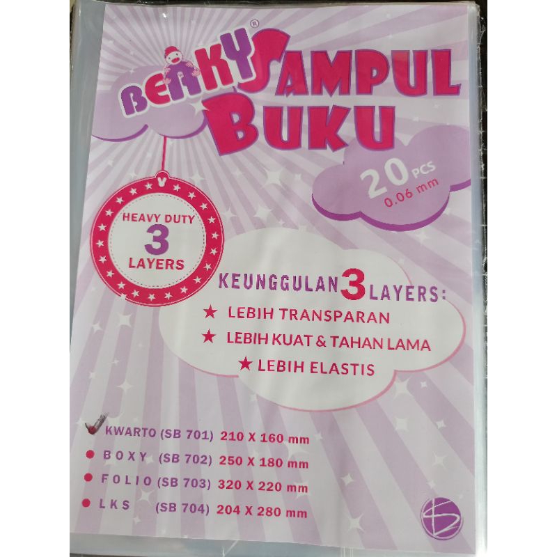 

SAMPUL PLASTIK BEAKY ( ISI 20 )