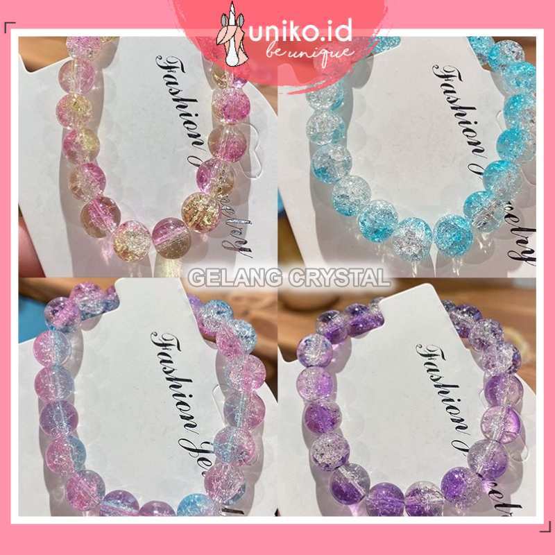 UNIKO.ID GELANG KARTUN KRISTAL KOREA WANITA GADIS GELANG PERHIASAN