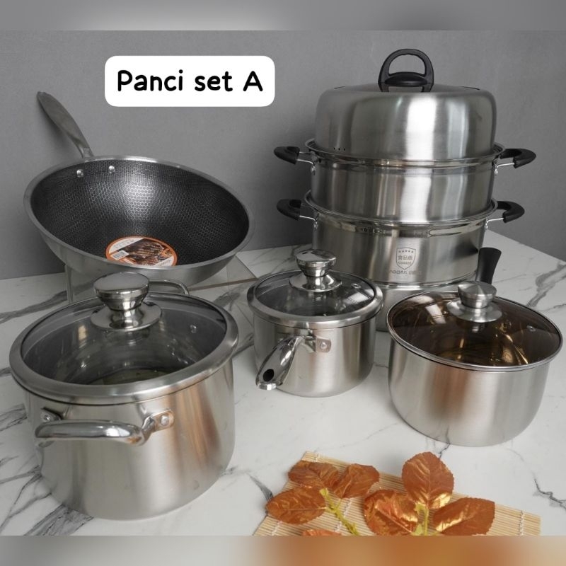 Panci Set A Stainless Tebal