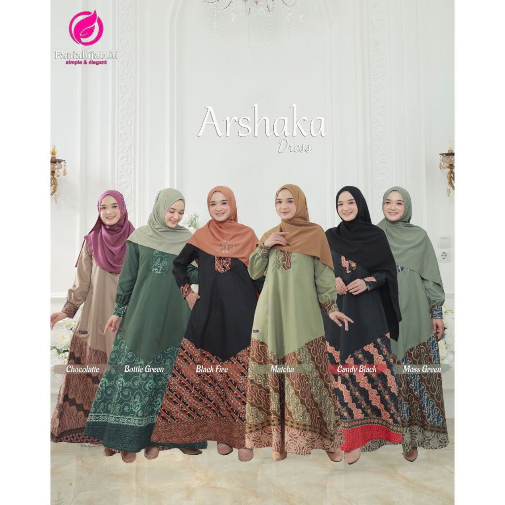 Arshaka dress batik katun toyobo adem lembut cutting lurus by fania