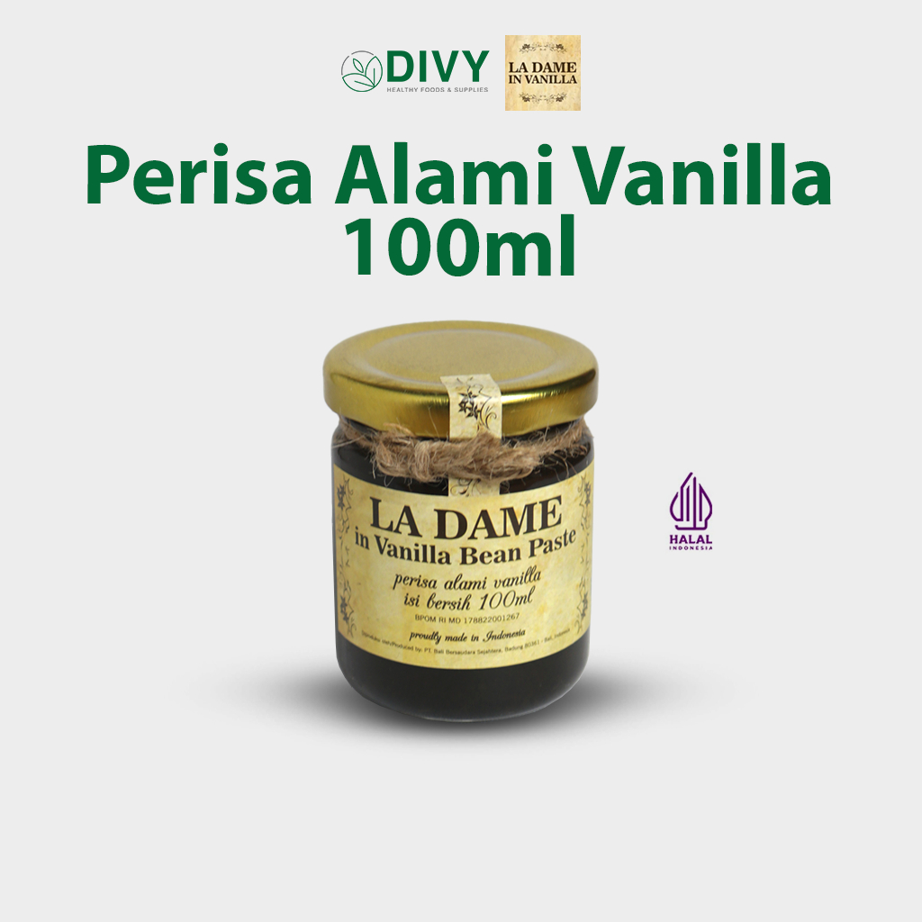 

Pasta Vanilla - Vanilla Paste La Dame in Vanilla 100ml - Halal MUI | pasta vanila untuk makanan dan minuman cake bakery home made