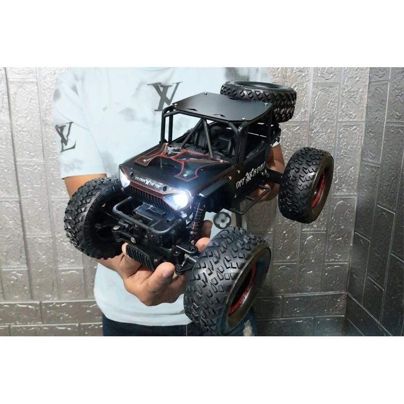 mainan anak mobil remot control offroad 4wd ukuran besar monster