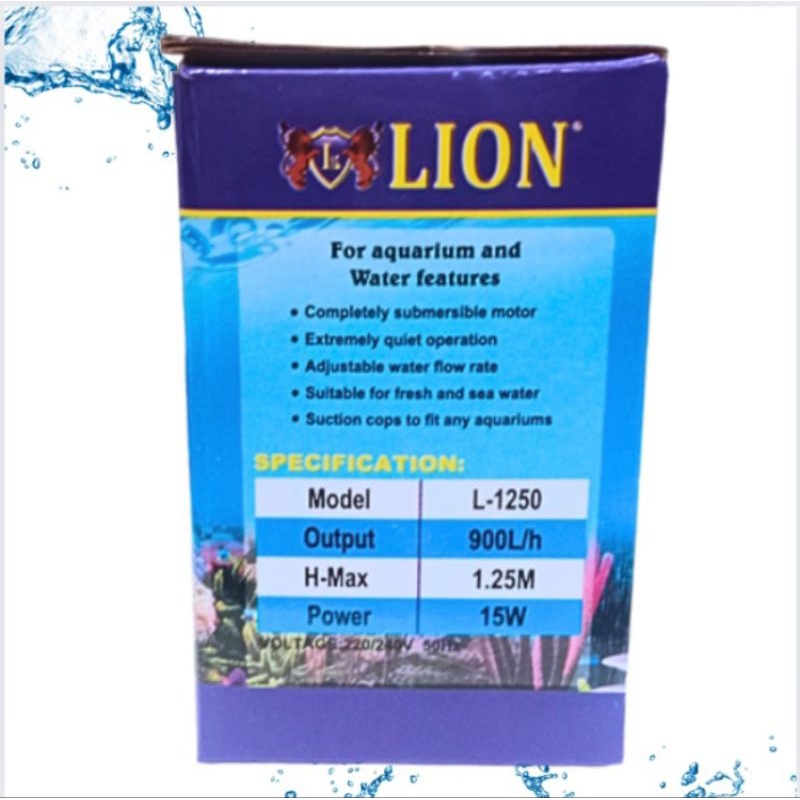 LION L 1250 POMPA KOLAM KECIL AQUARIUM AQUASCAPE