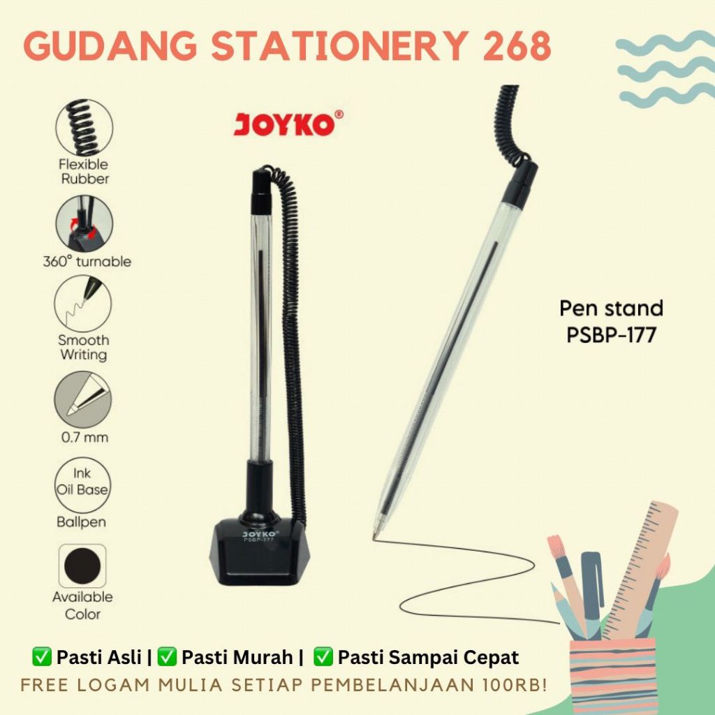 

Pen Stand / Pulpen / Pena Joyko PSBP-177 / 0.7 mm