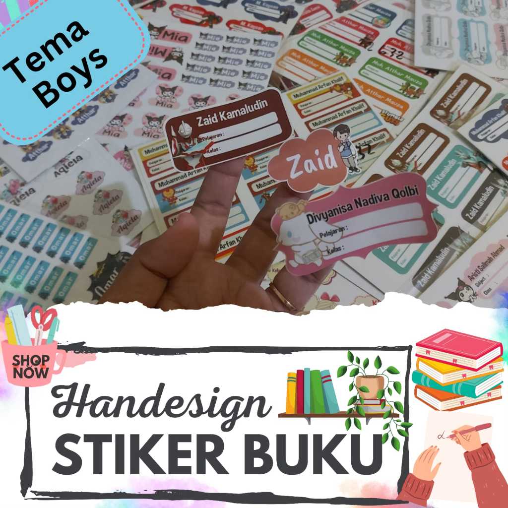 

Stiker Buku Custom Tema Boys (isi 48 stiker)