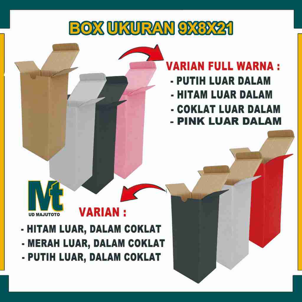 

Box 9x8x21 Cm / Box Sloop / Box Botol Parfum / Box Tumbler / Kardus Polos