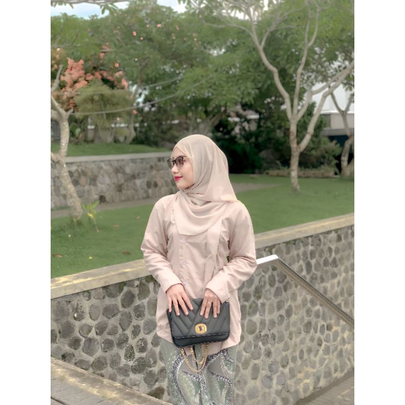 KEBAYA KUTUBARU KATUN MIKRO POLOS