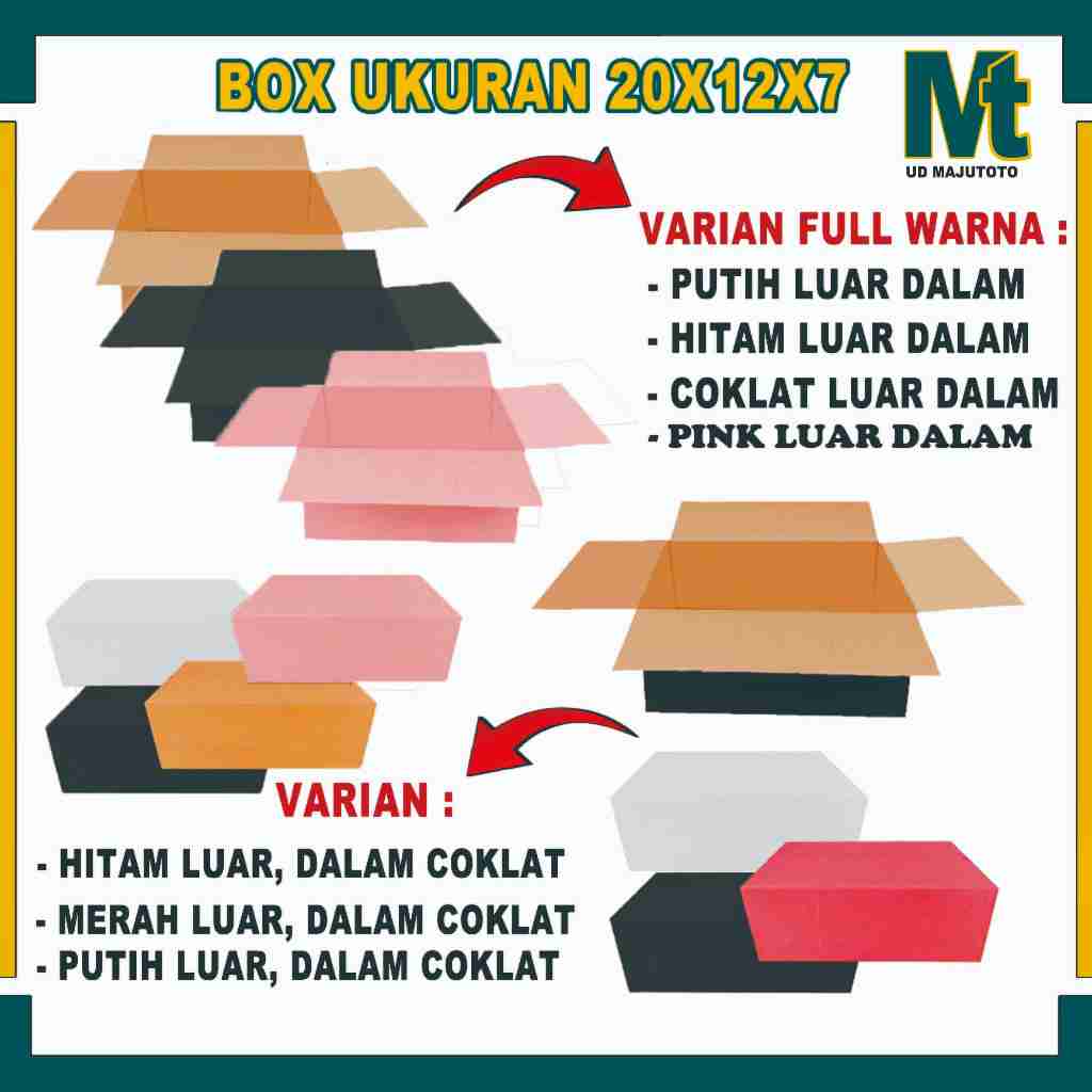 

Box 20x12x7 Cm / Box Packing A1 / Kardus Polos