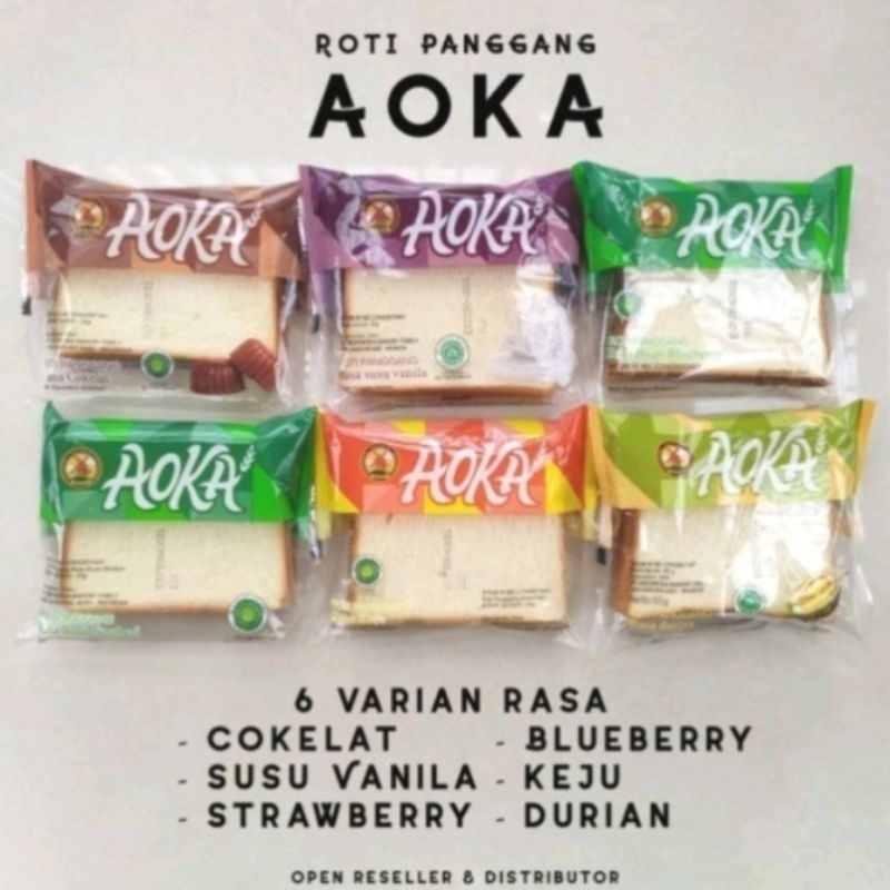 

Roti Aoka Sandwich Panggang All Varian Rasa netto 65gr