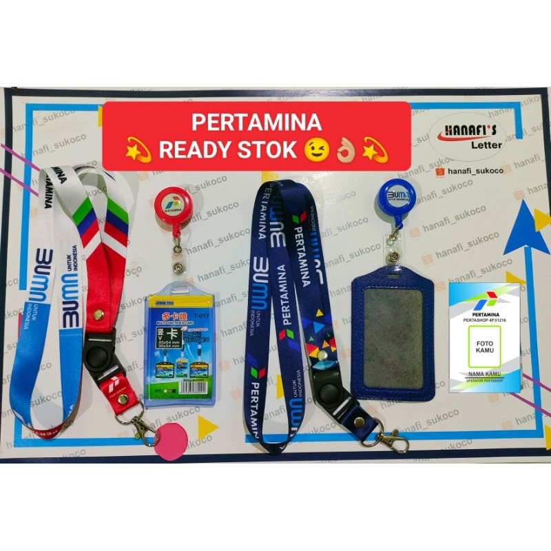 

[READY STOK] Tali id card PERTAMINA BUMN satuan lanyard printing