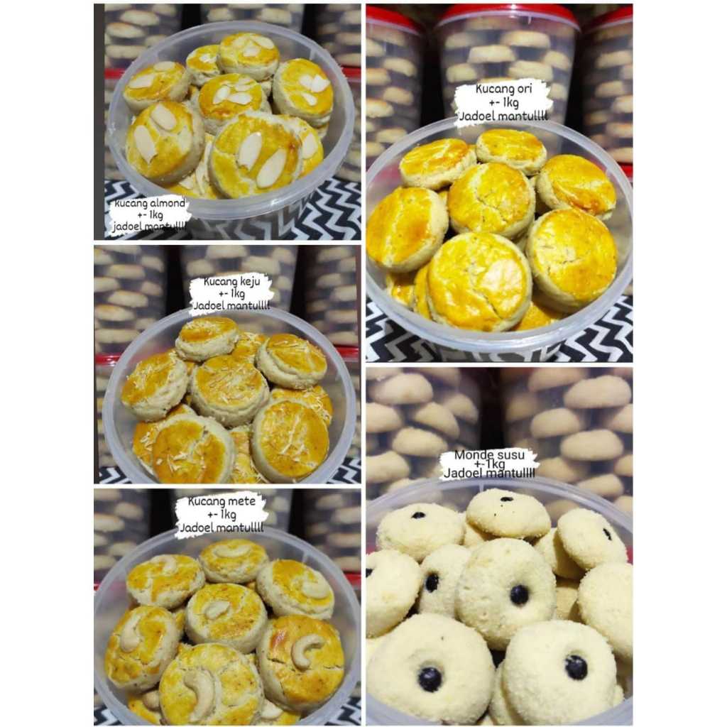 

Kue Kacang / Monde susu / Chococips / kue saju kemasan toples / MURAH