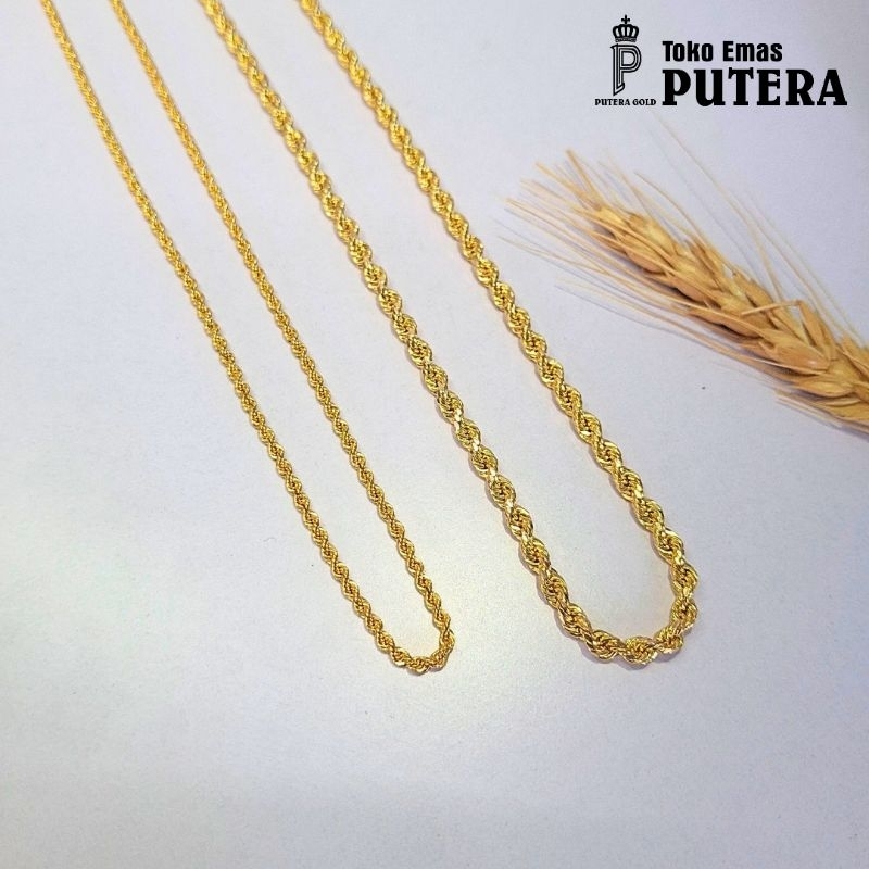 Kalung Emas Asli Model Tambang Kadar 420%