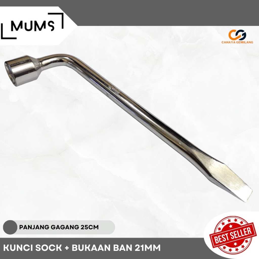 Kunci Roda Mobil UK Socket 21 MM Kunci Shock L Mobil 21MM + Bukaan Ban CGP