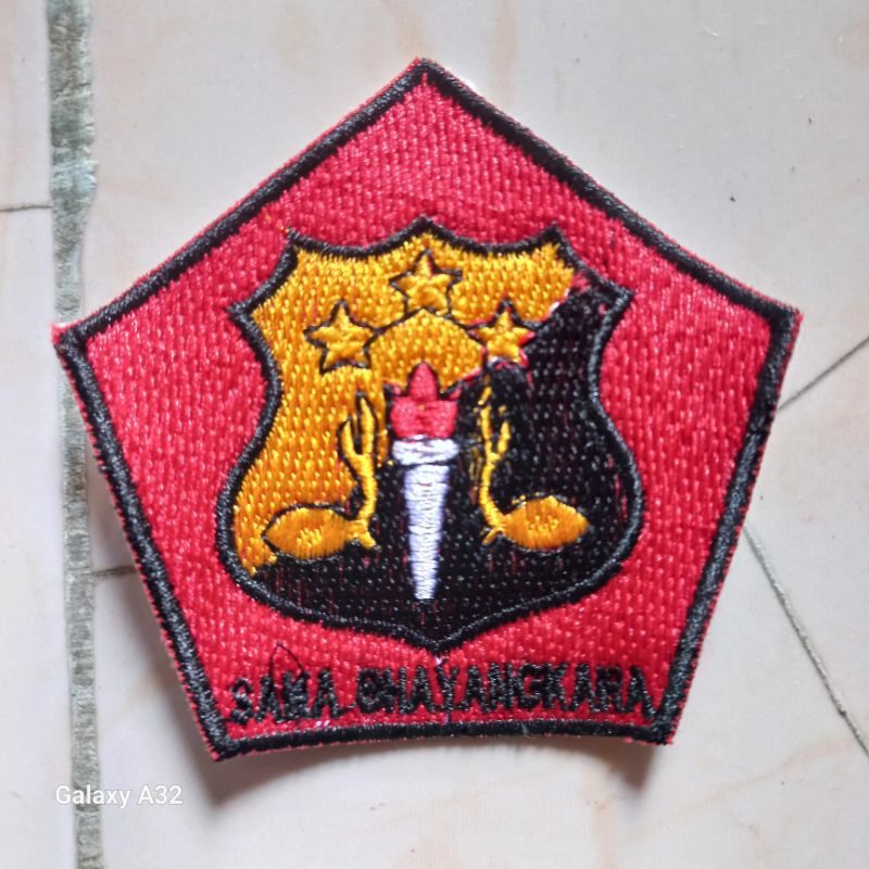 Badge Saka Bhayangkara Bordir Bet Saka Bhayangkara 100 Biji