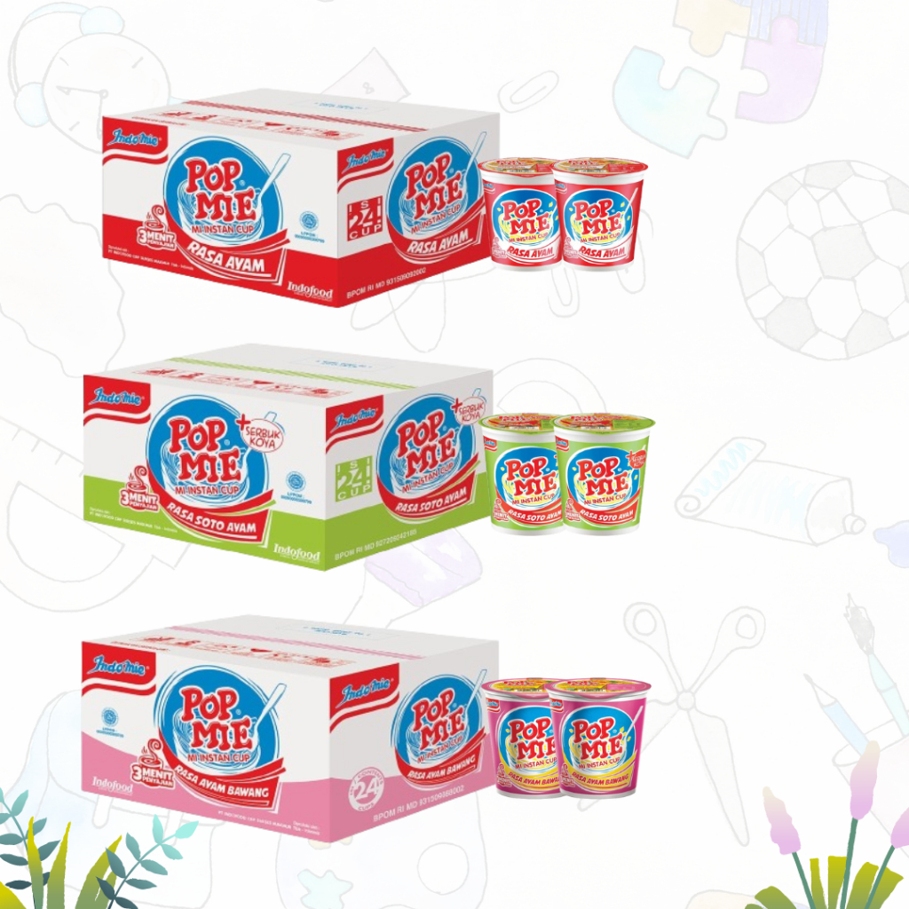 

POP MIE RASA SOTO AYAM/ POP MIE RASA AYAM 24x75gr (1KARTON)
