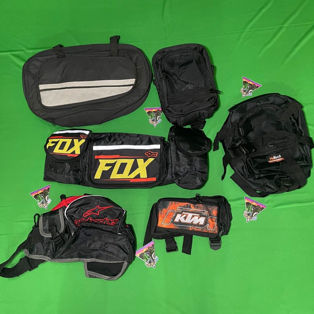 Tas Kecil Aksesoris Motor Trail Slempang, Stang, Paha, DLL
