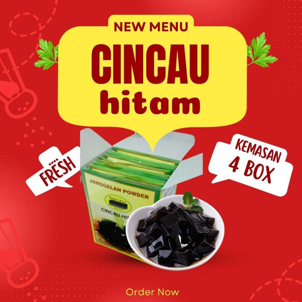 

Janggelan Cincau Hitam Murni 100% Daun Cincau Hitam Kemasan 4 Box