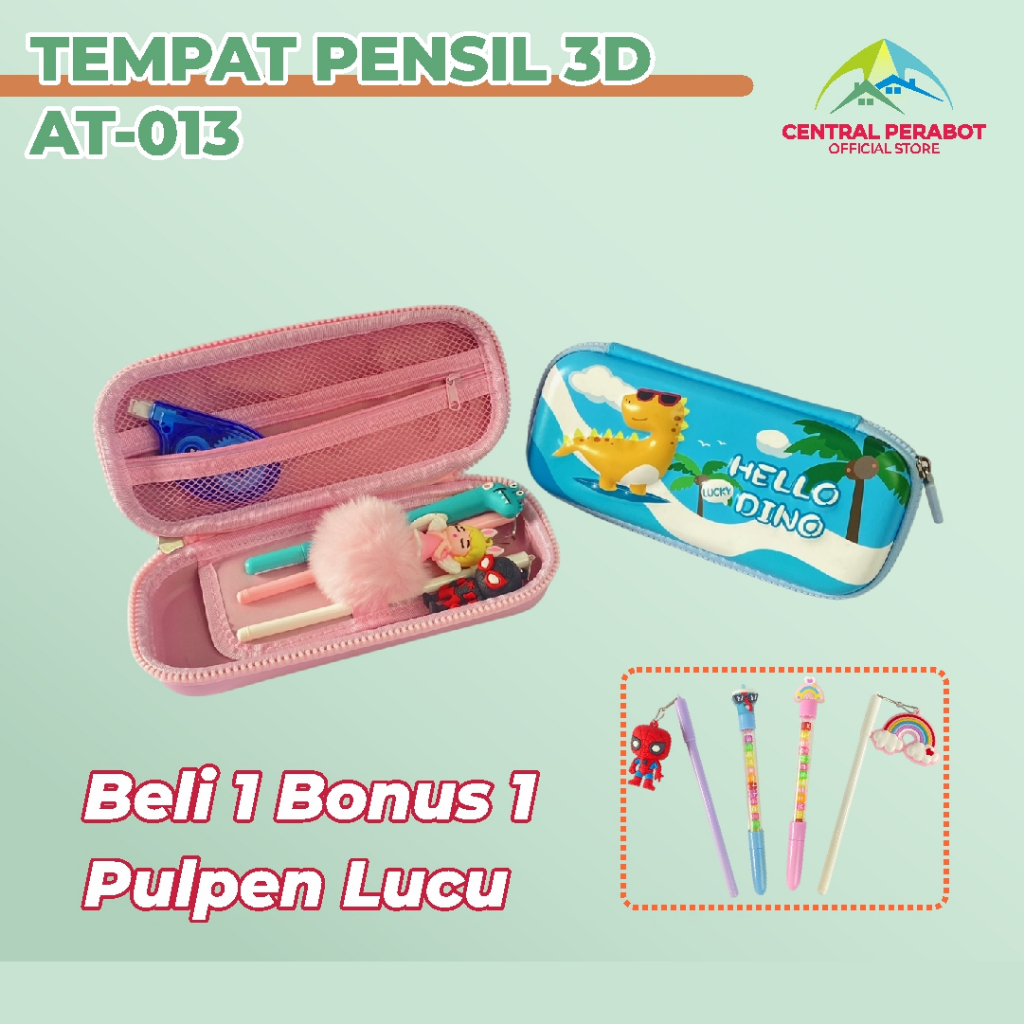 

KOTAK PENSIL TEMPAT PENSIL 3D KARAKTER TEMPAT PENSIL ANAK CUTE / PENSIL CASE 3D CHILDREN AT-013