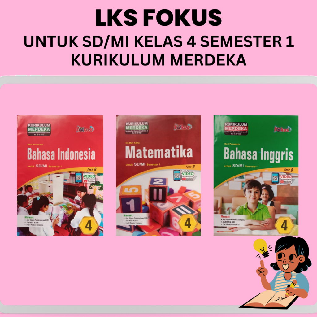 LKS Fokus untuk SD/MI Kelas 4 Semester 1 Dan 2 Kurikulum Merdeka