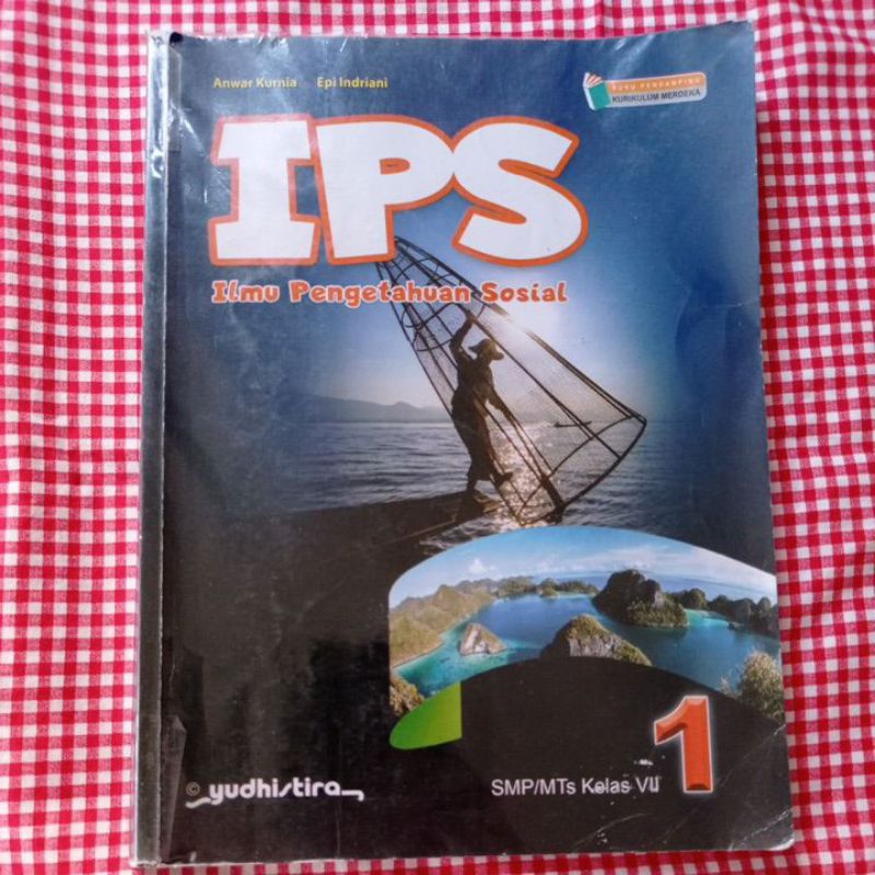 [Preloved]Buku IPS ,Bahasa Indonesia SMP KELAS7, YUDISTIRA