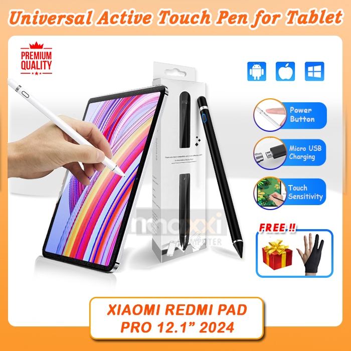 Xiaomi Redmi Pad Pro 12.1" Tab Tablet 12,1 Inch Wifi 5g 2024 Stylus Pen Pencil Tablet Pensil Stilus 