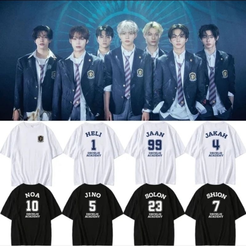 TSHIRT ENHYPEN EN DECELIS ACADEMY NOA JINO HELI SHION SOLON JAAH JAKAH JAY JAKE SUNGHOON SUNOO HEESE