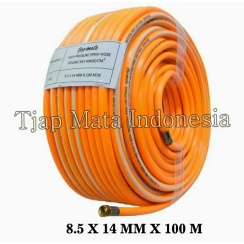 selang kompresor tjap mata germany 8,5 x 14 mm panjang 100 meter