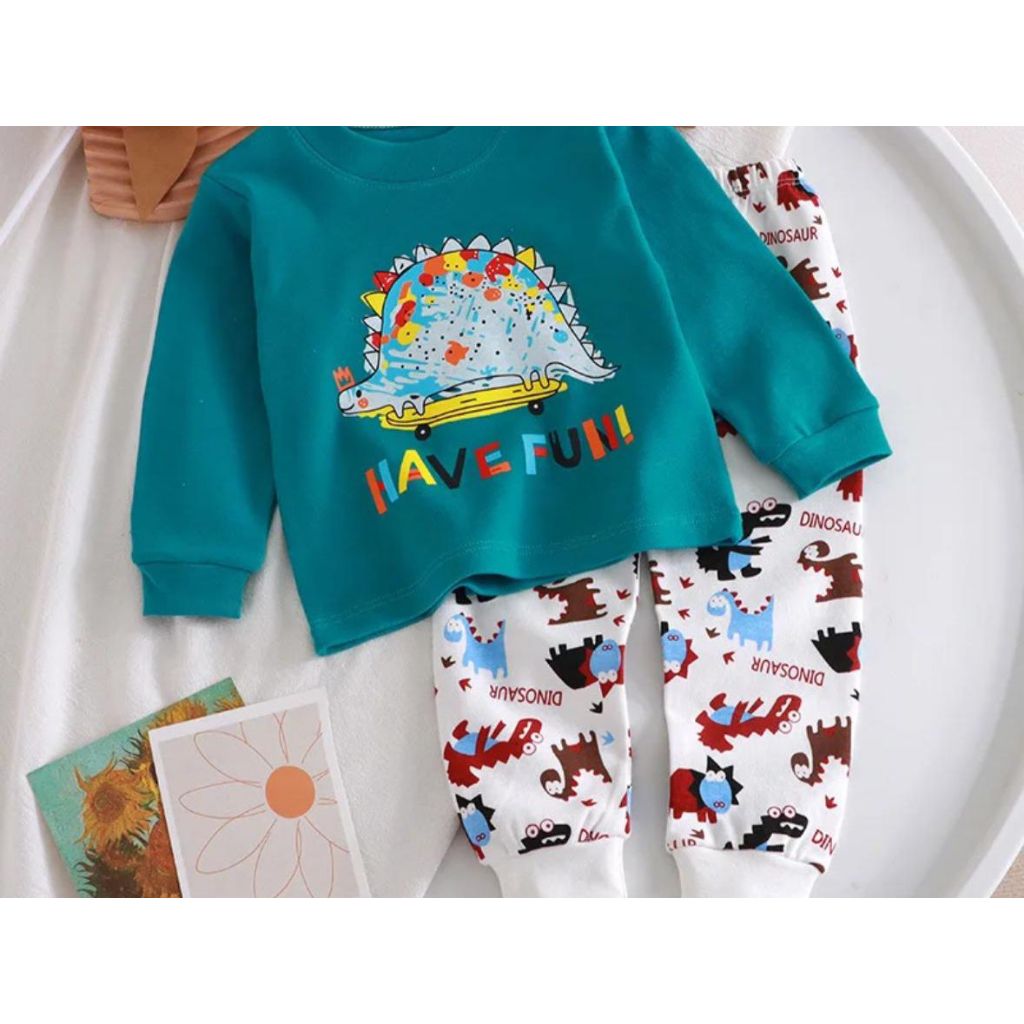gos BAJU TIDUR KAOS ANAK ANAK UMUR 1-9 TAHUN MOTIF 217