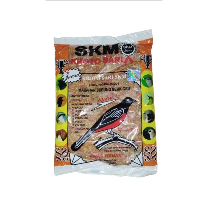 PAKAN BURUNG SKM KROTO SARI VOER PUR KASAR PAKAN BURUNG SKM