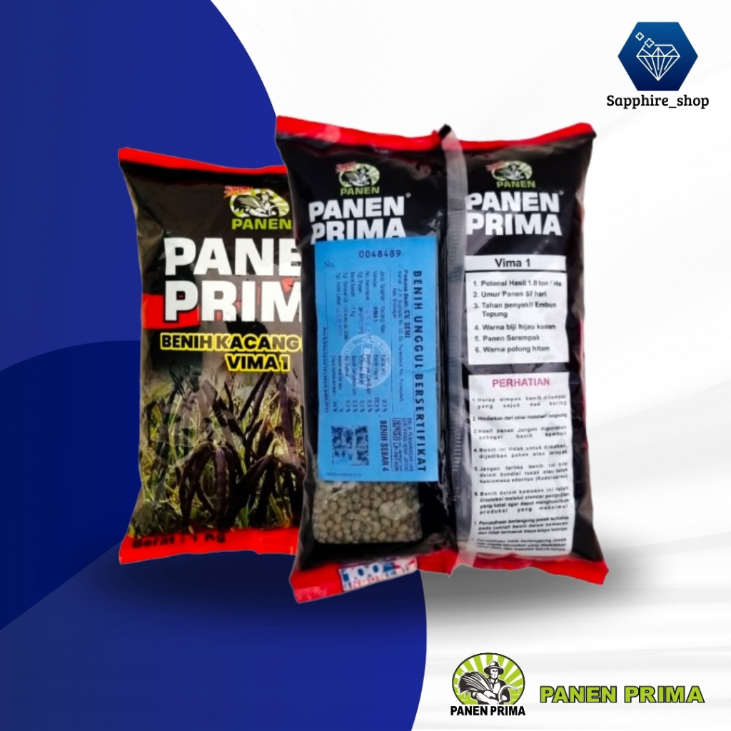 Vima 1 Panen Prima, Benih Unggul, Bibit Kacang Hijau 1kg