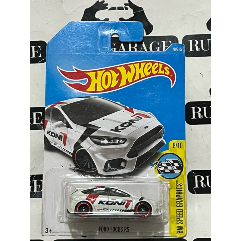 Hot wheels Ford Focus RS Putih Koni