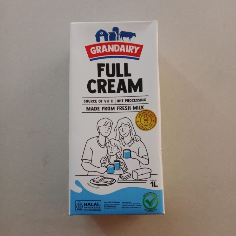 

Susu Full Cream Grandairy 1lt/Fresh Milk Grandairy 1lt