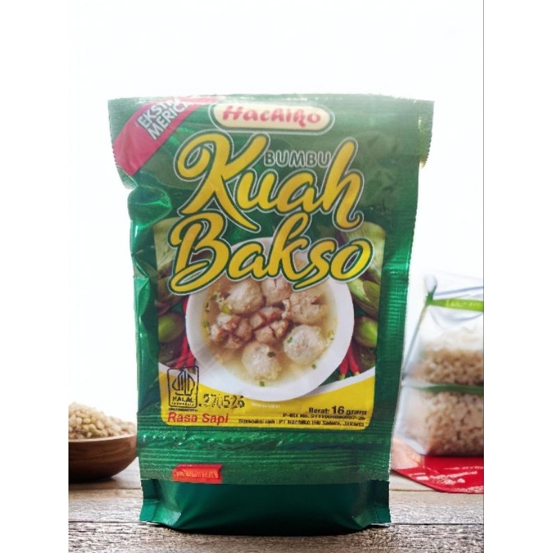 

Bumbu kuah bakso ekstra merica Hachiko 16gr isi 6 sachet