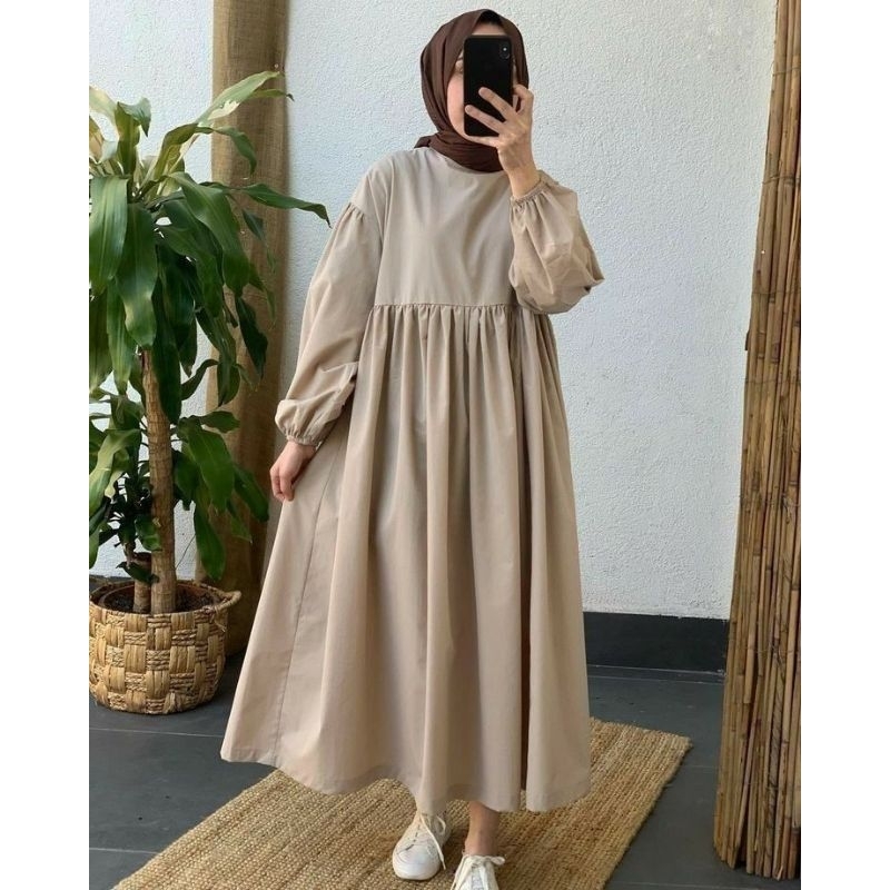 Gamis Katun Toyobo/Gamis  Susun/Gamis Rampel Mewah/Dress Canda/