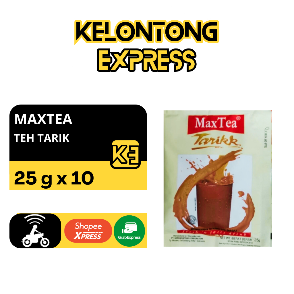 

MAXTEA TEH TARIK 25gr [1 RENCENG 10 SACHET]