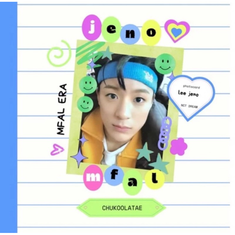 PHOTOCARD PC JENO MFAL