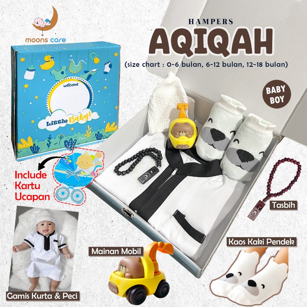 Moonscare Sni Hampers Bayi Aqiqah Hampers Baju Koko Hampers Bayi Aqiqah - Kado Bayi Sholeh - Hampers