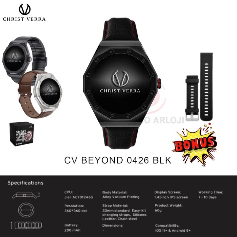 jam tangan smartwatch christ verra beyond 4