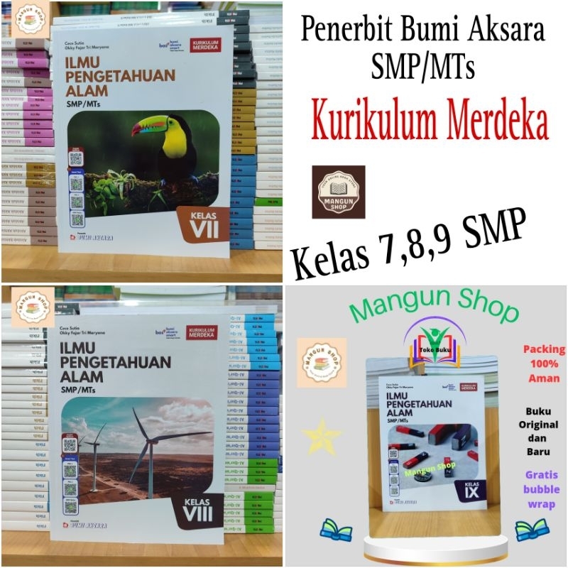 Buku IPA Ilmu Pengetahuan Alam Kelas 7,8,9 SMP/MTs Kurikulum Merdeka Bumi Aksara