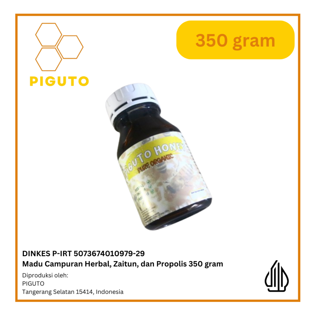 

MADU HERBAL ZAITUN PROPOLIS 350 gram PIGUTO