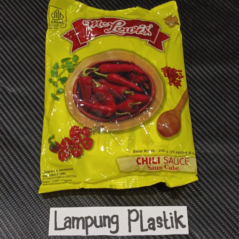 

MC LEWIS SAUS CABE SACHET ISI 25 CHILI SAUCE SAOS