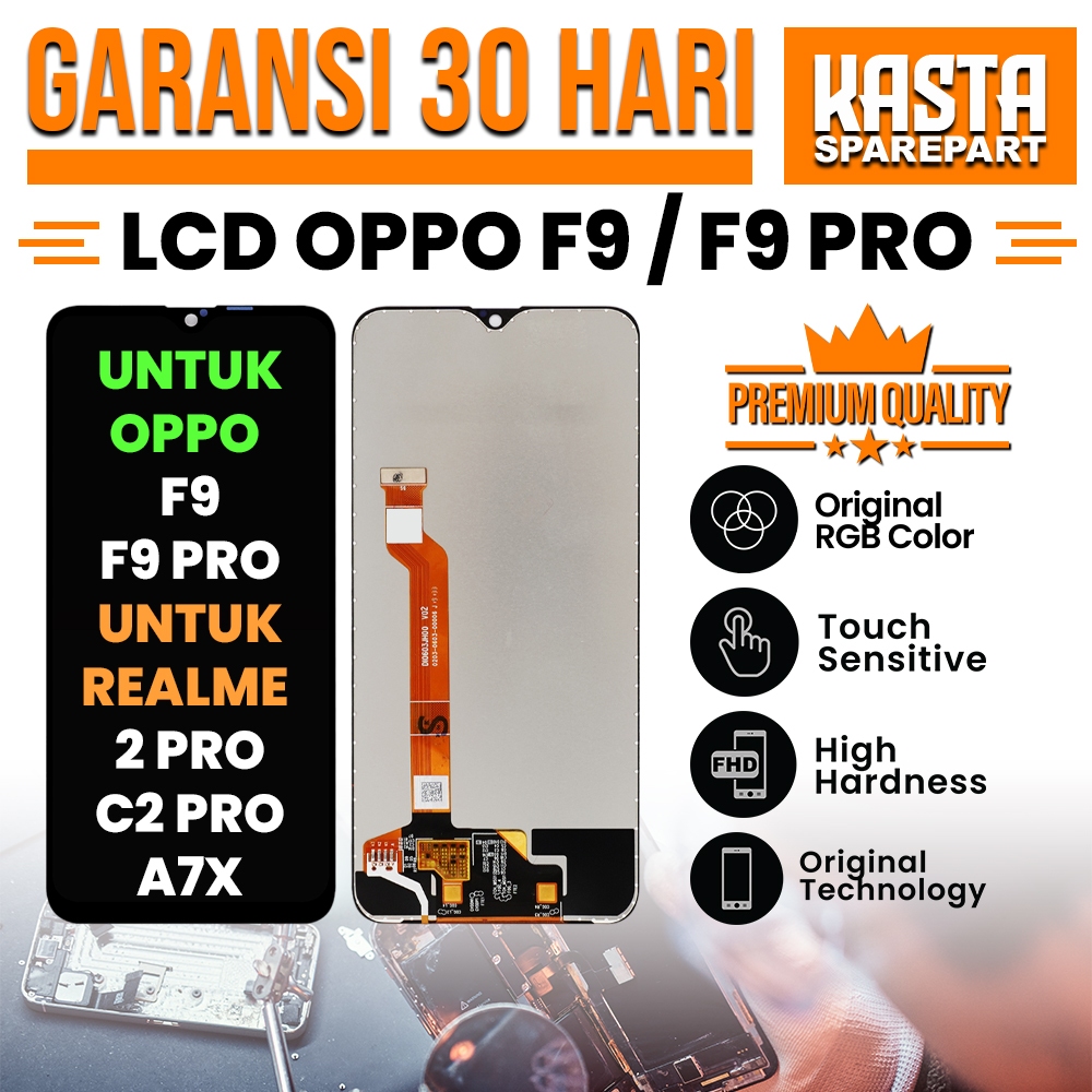 【LCD ORIGINAL】LCD FULLSET F9 / F9 PRO / REALME 2 PRO / REALME C2 PRO / A7X LCD KUALITAS ORI 100%