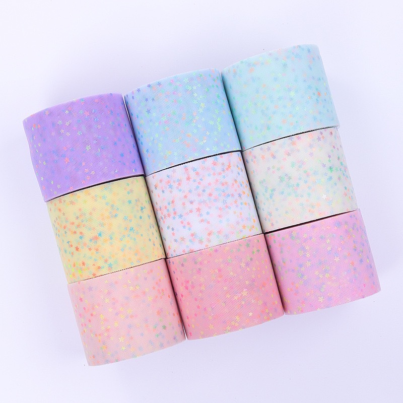 

Pita tile | ribbon tulle Star rainbow PT040 meteran